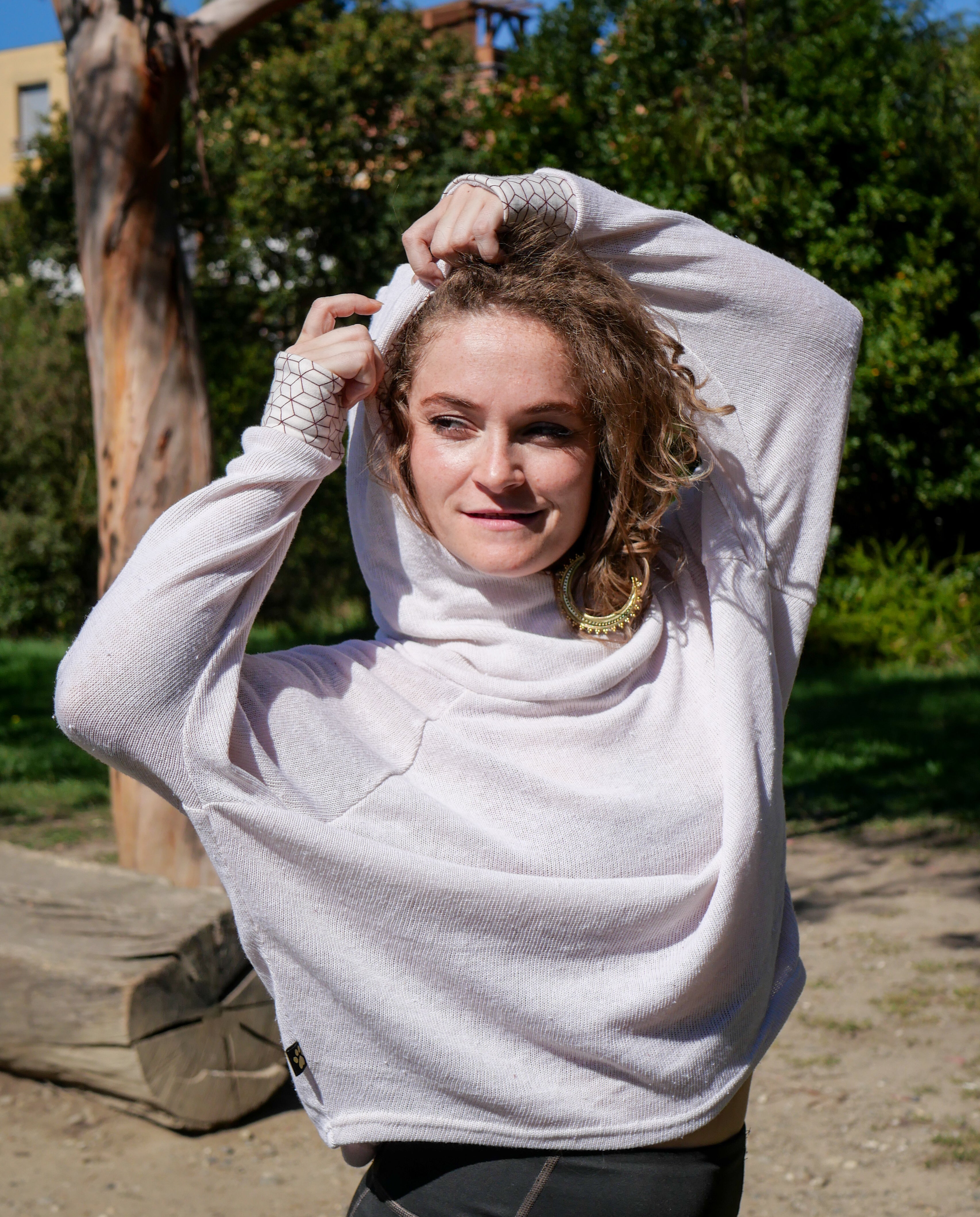 Le Pull TEMPU - Blanc coton