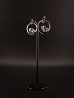 Boucles d'oreilles SIORA - Laiton argenté