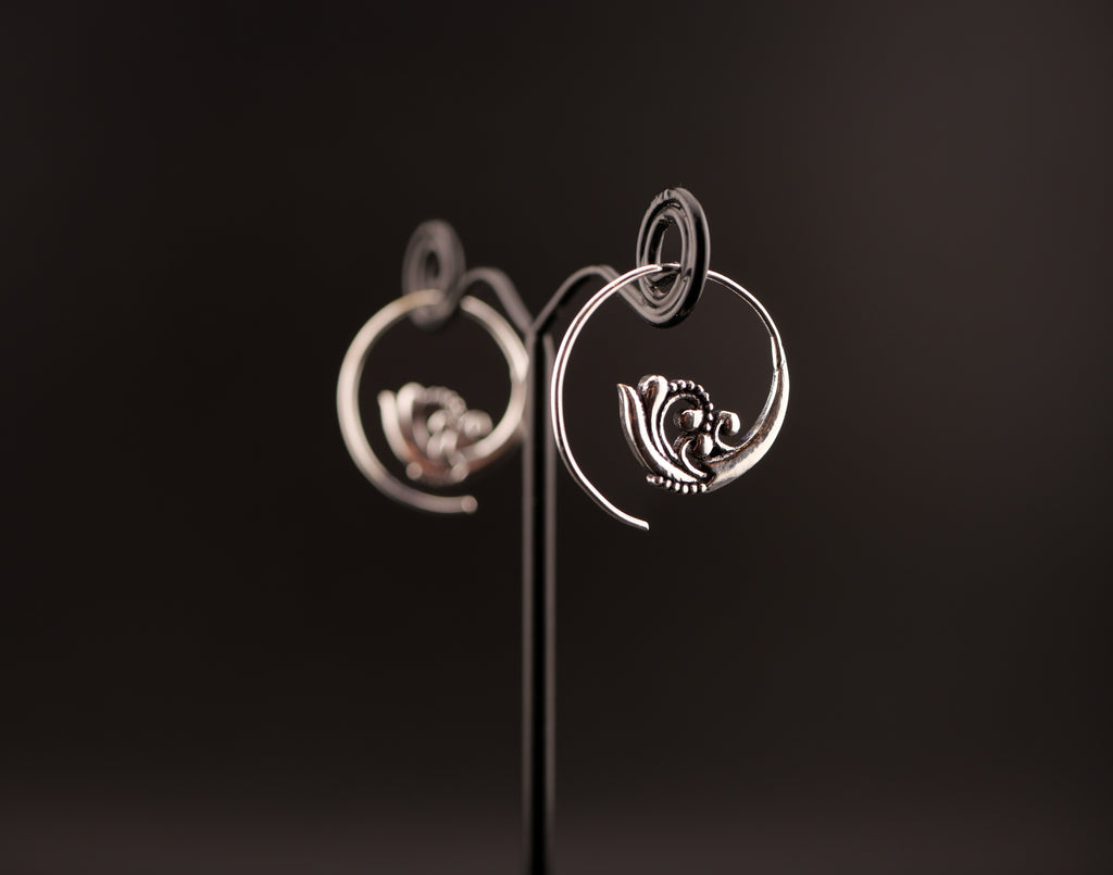 Boucles d'oreilles SIORA - Laiton argenté
