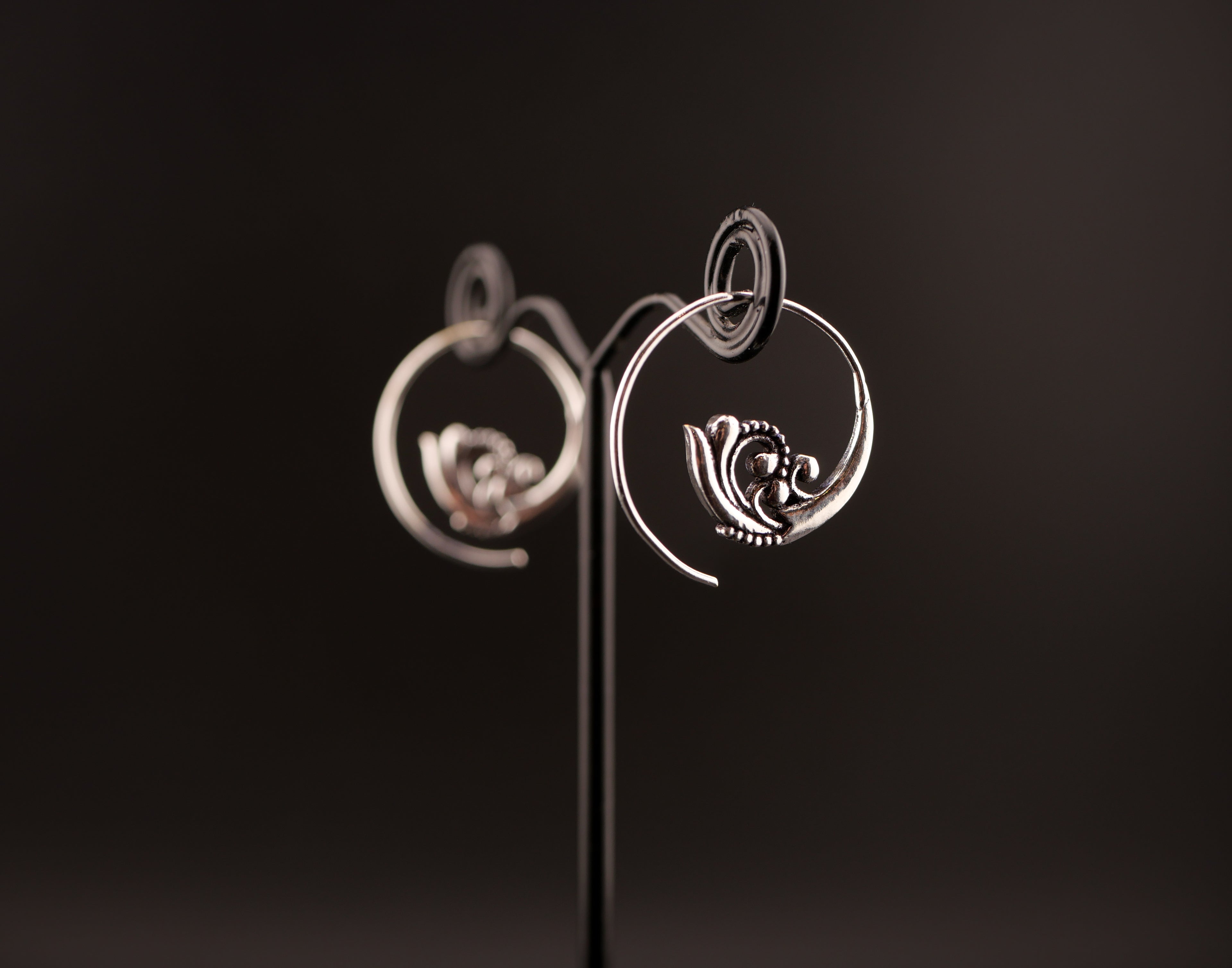 Boucles d'oreilles SIORA - Laiton argenté