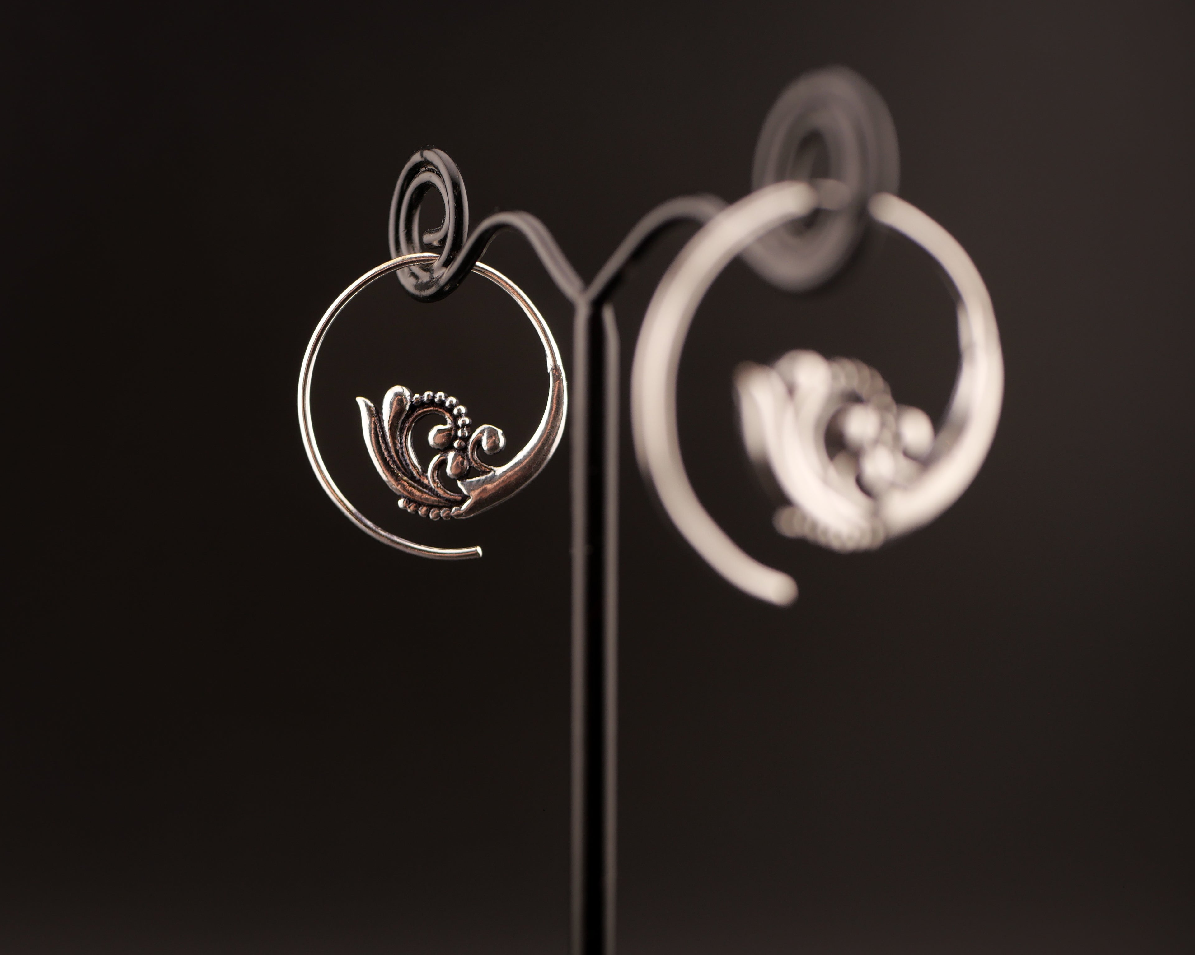 Boucles d'oreilles SIORA - Laiton argenté
