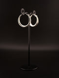 Boucles d'oreilles HERA - Laiton argenté