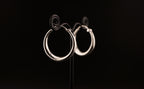 Boucles d'oreilles HERA - Laiton argenté