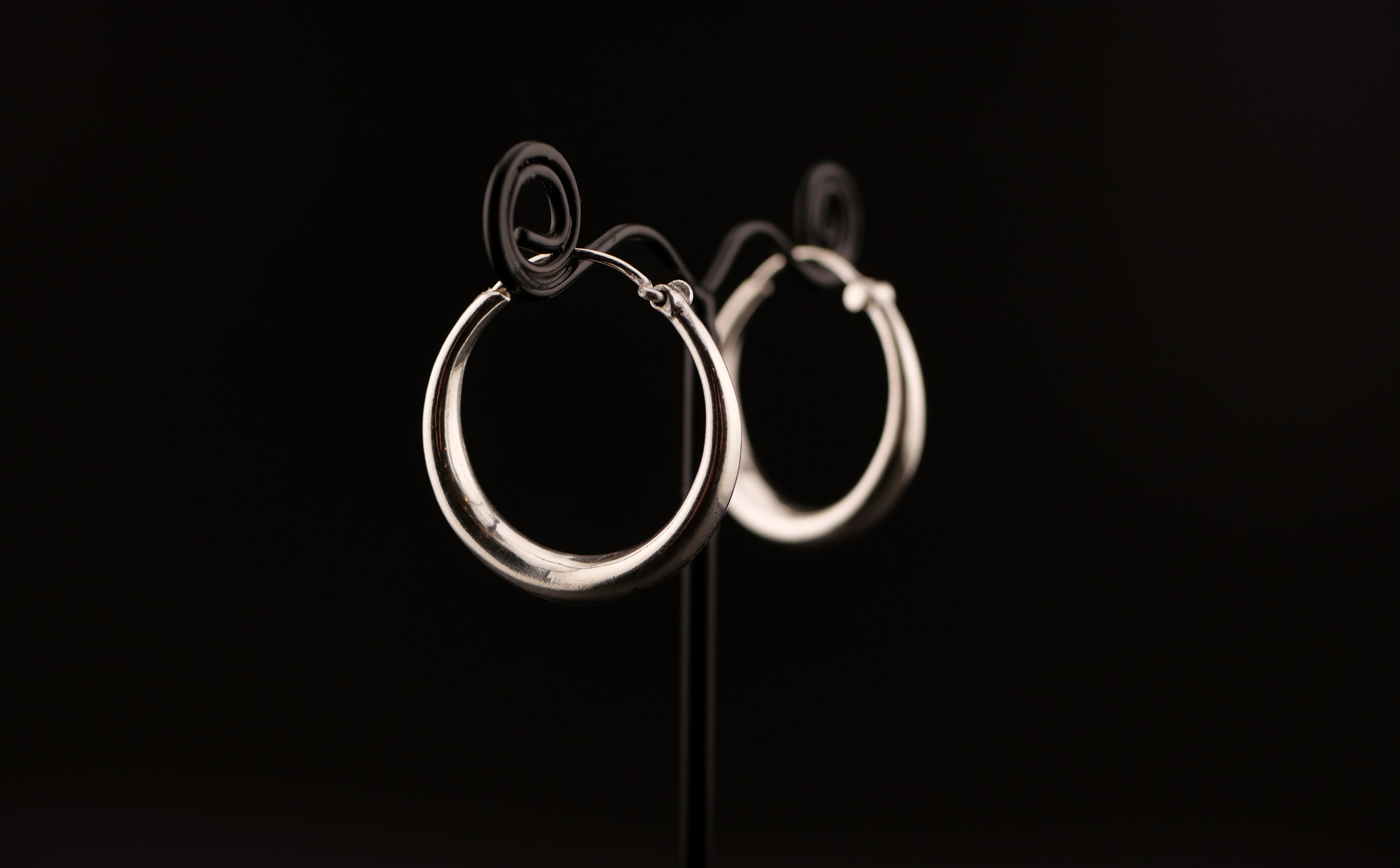 Boucles d'oreilles HERA - Laiton argenté