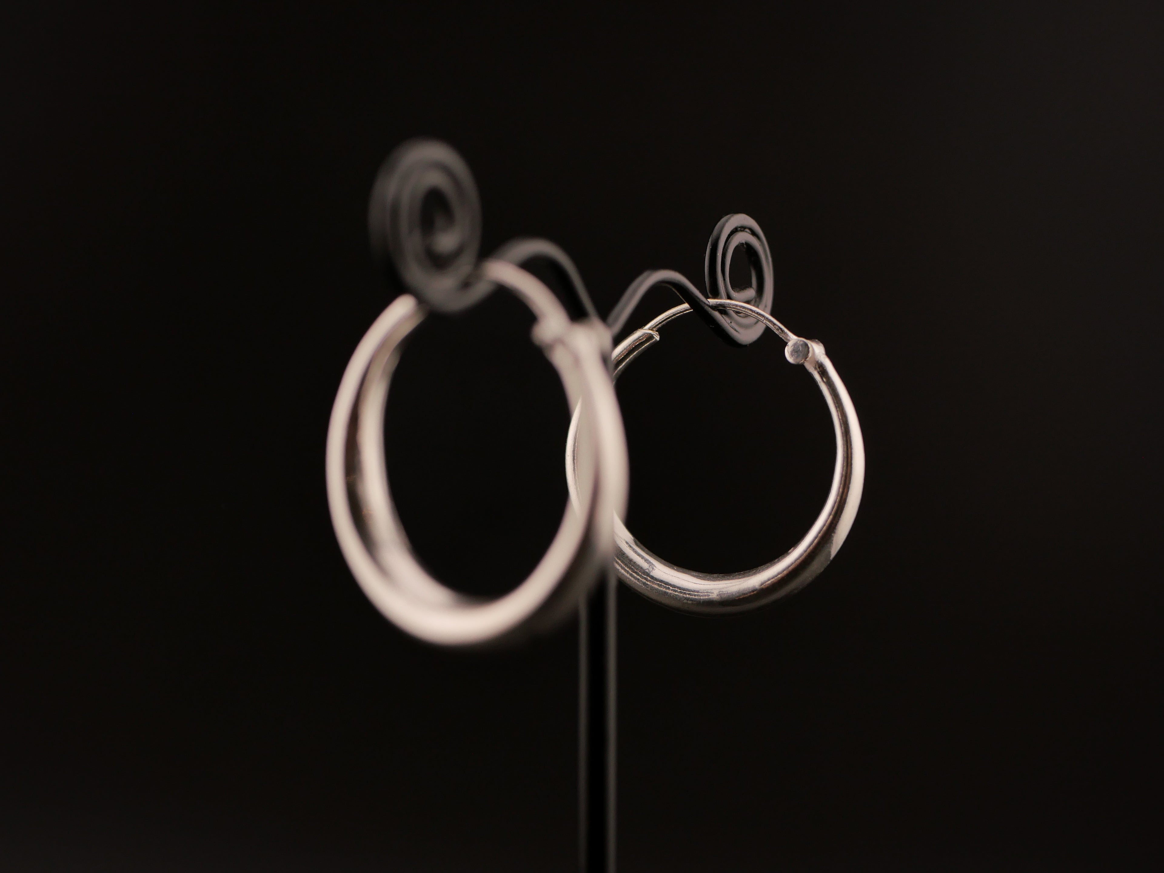 Boucles d'oreilles HERA - Laiton argenté