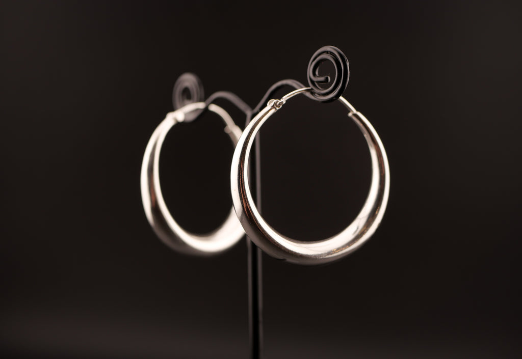 Boucles d'oreilles HERA - Laiton argenté