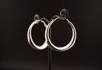 Boucles d'oreilles HERA - Laiton argenté