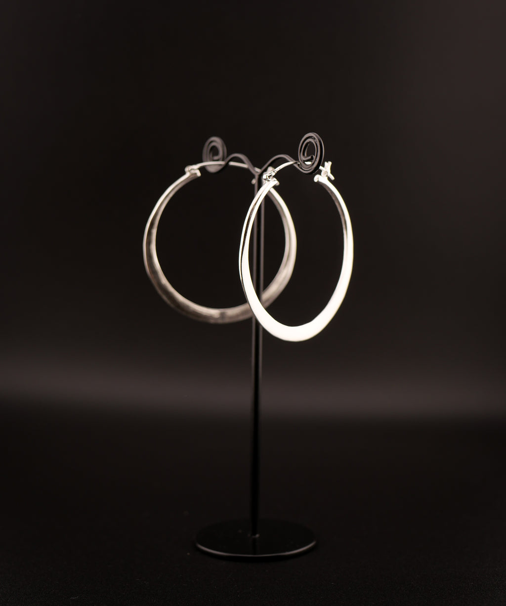 Boucles d'oreilles ISARA - Laiton argenté