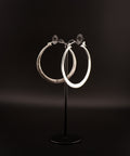 Boucles d'oreilles ISARA - Laiton argenté
