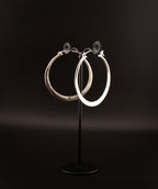 Boucles d'oreilles ISARA - Laiton argenté