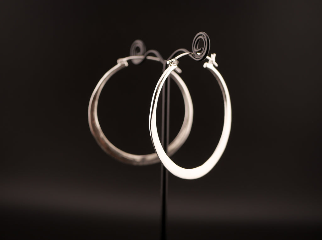 Boucles d'oreilles ISARA - Laiton argenté