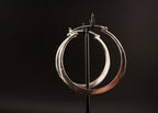 Boucles d'oreilles ISARA - Laiton argenté