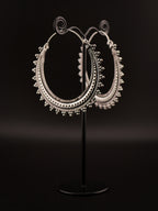 Boucles d'oreilles RAJASTANI - Laiton argenté