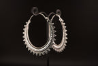 Boucles d'oreilles RAJASTANI - Laiton argenté