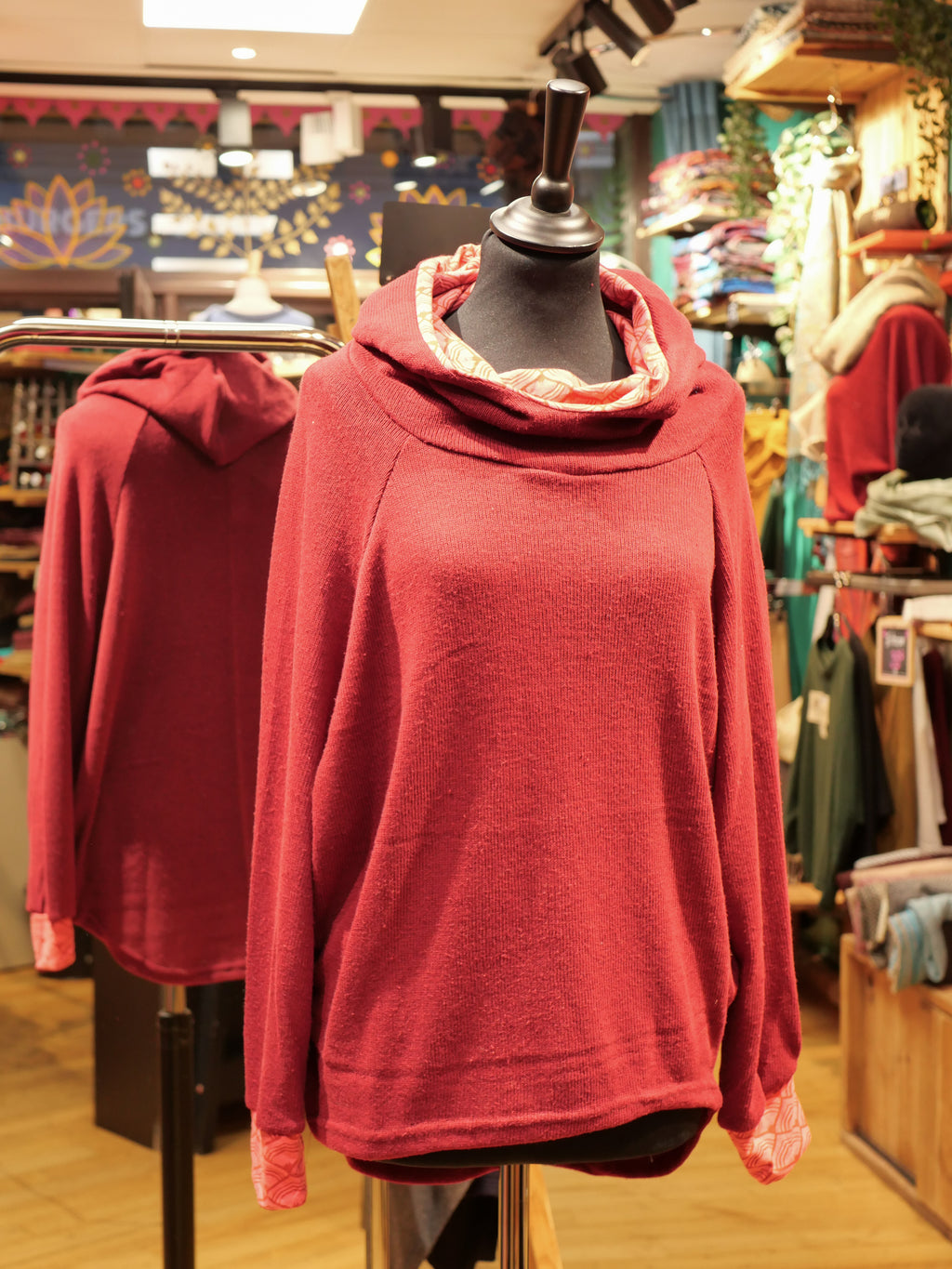 Le Pull TEMPU - Rouge Marsala