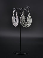 Boucles d'oreilles SOLAYA - Small - Laiton argenté