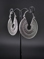 Boucles d'oreilles SOLAYA - Laiton argenté