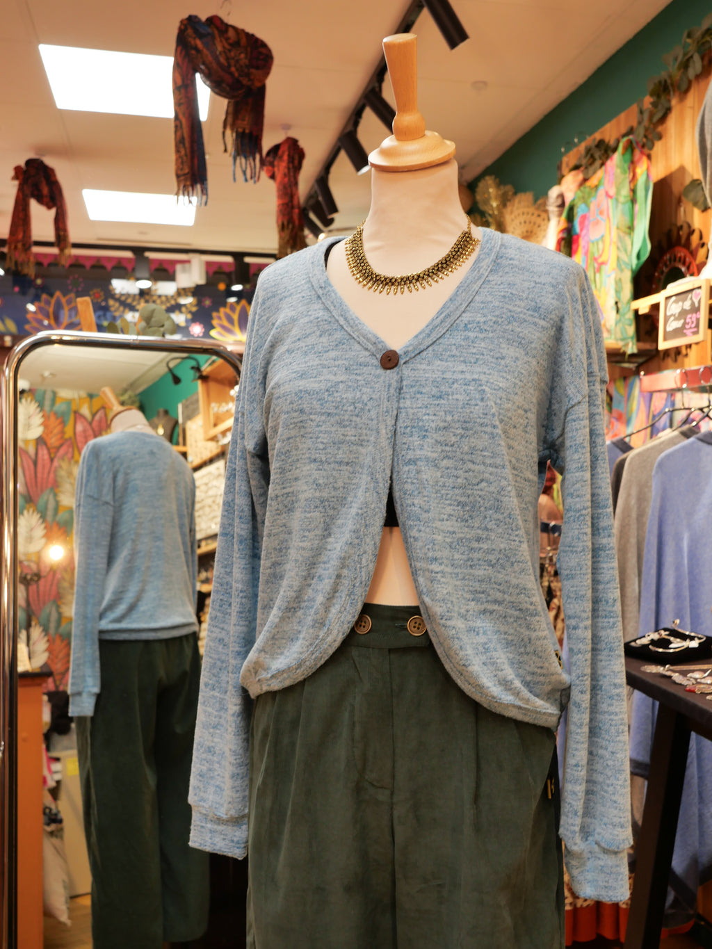 Le Gilet SOPHIA - Bleu ciel
