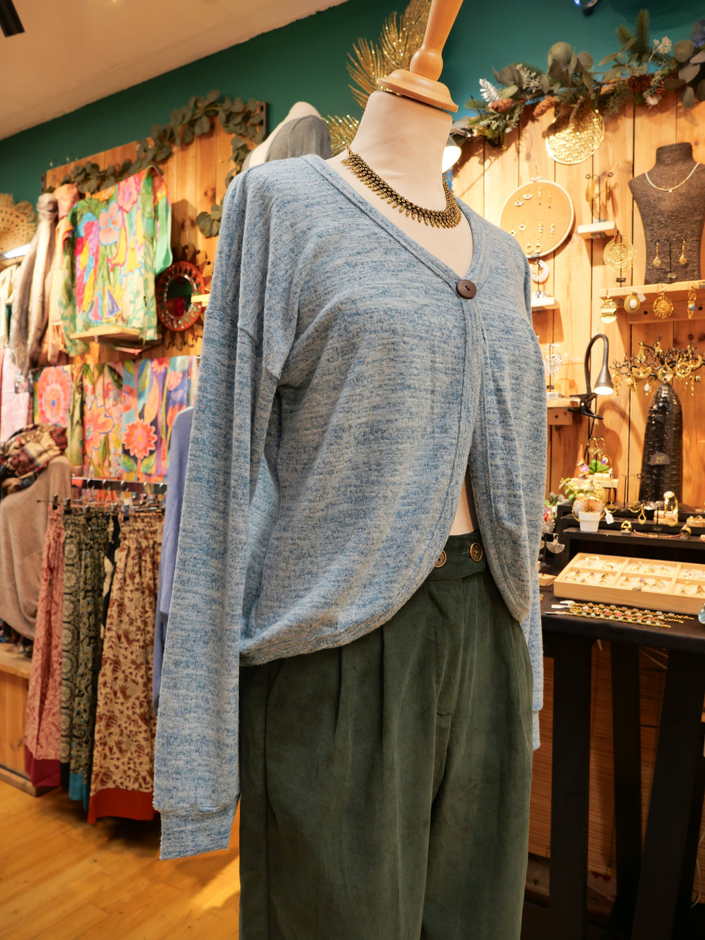 Le Gilet SOPHIA - Bleu ciel