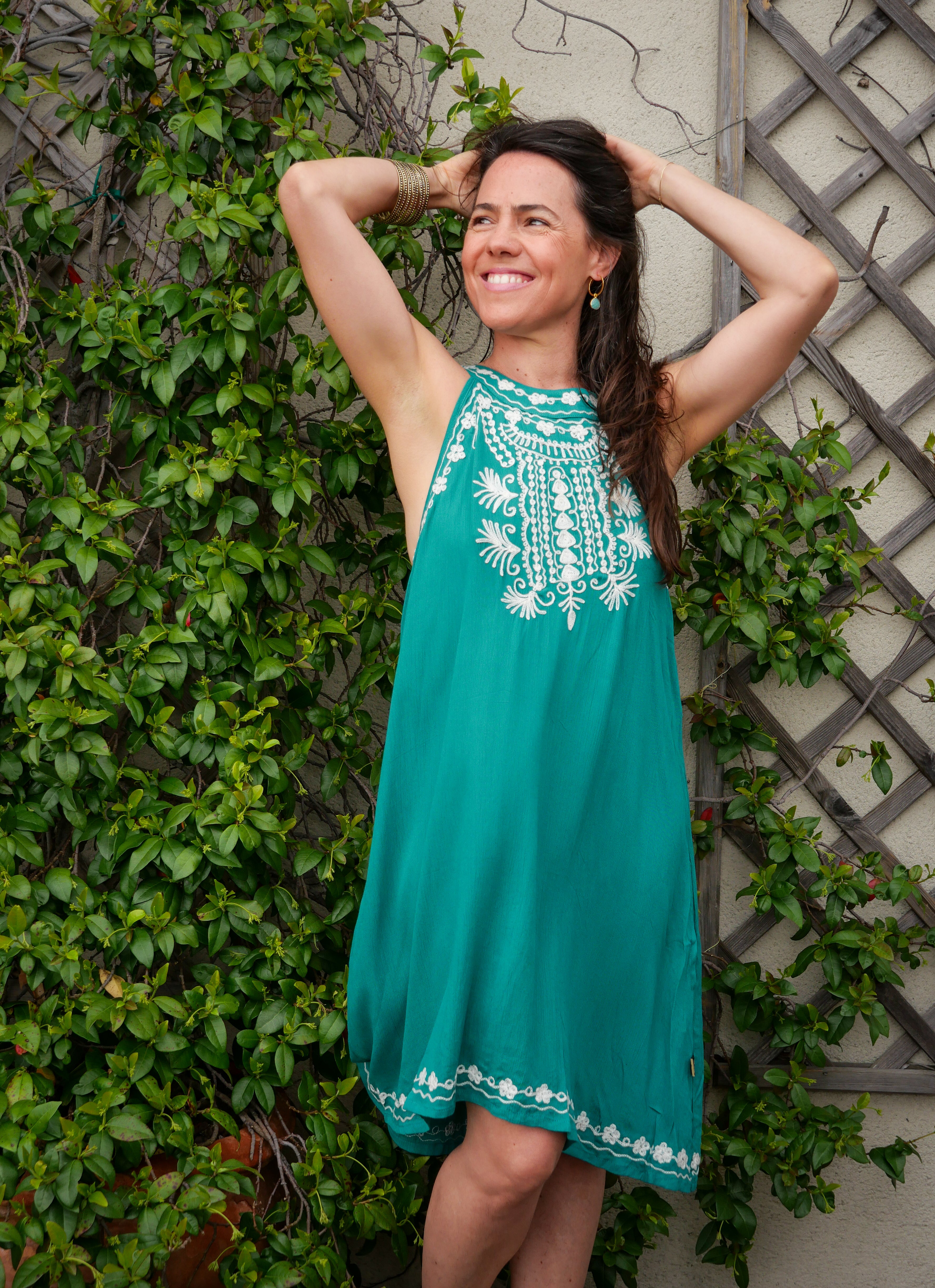 La Robe AMBRE - Bleu Turquoise