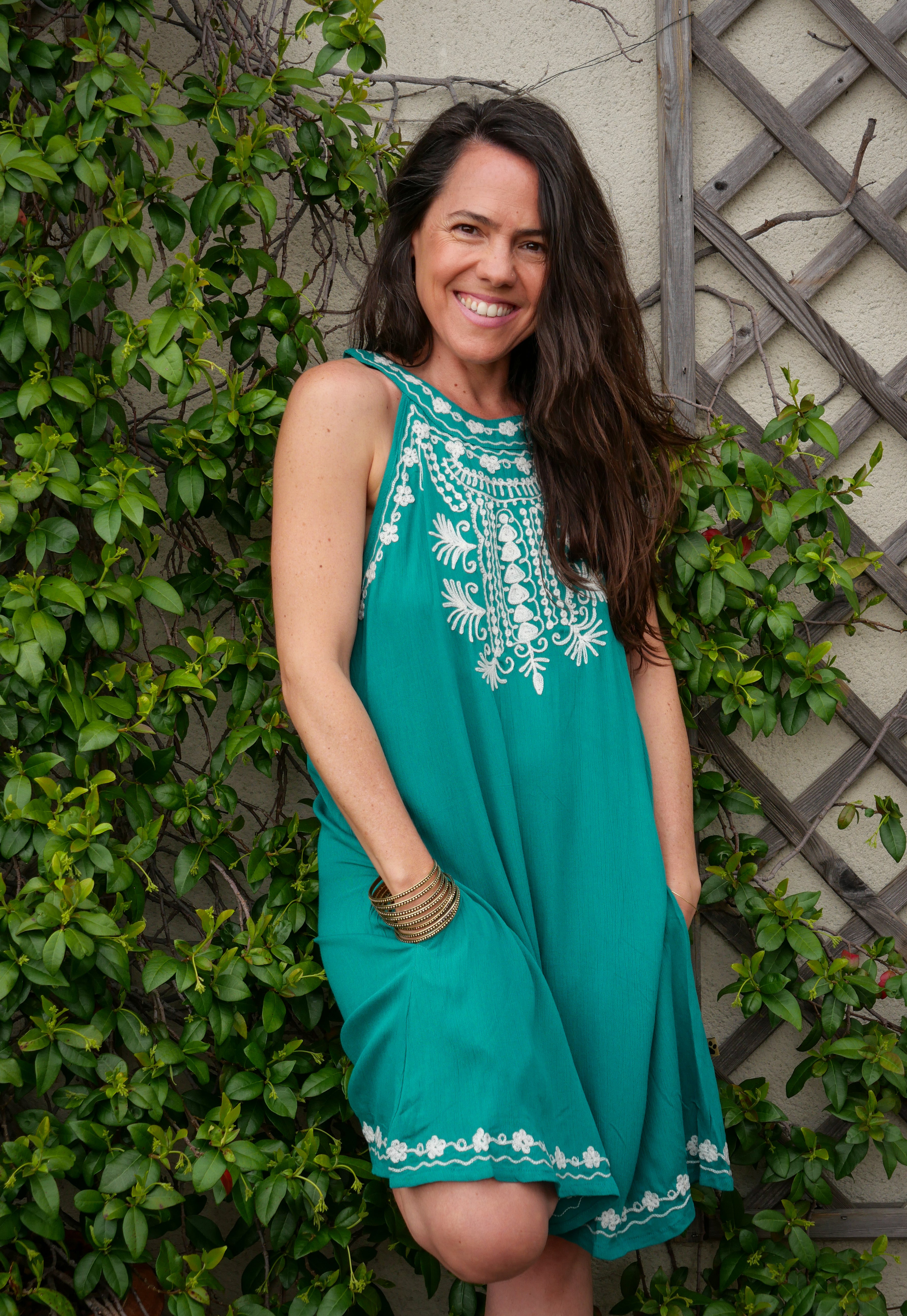 La Robe AMBRE - Bleu Turquoise