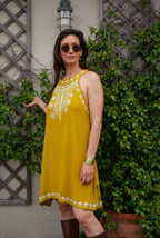 La Robe AMBRE - Jaune Moutarde