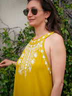 La Robe AMBRE - Jaune Moutarde