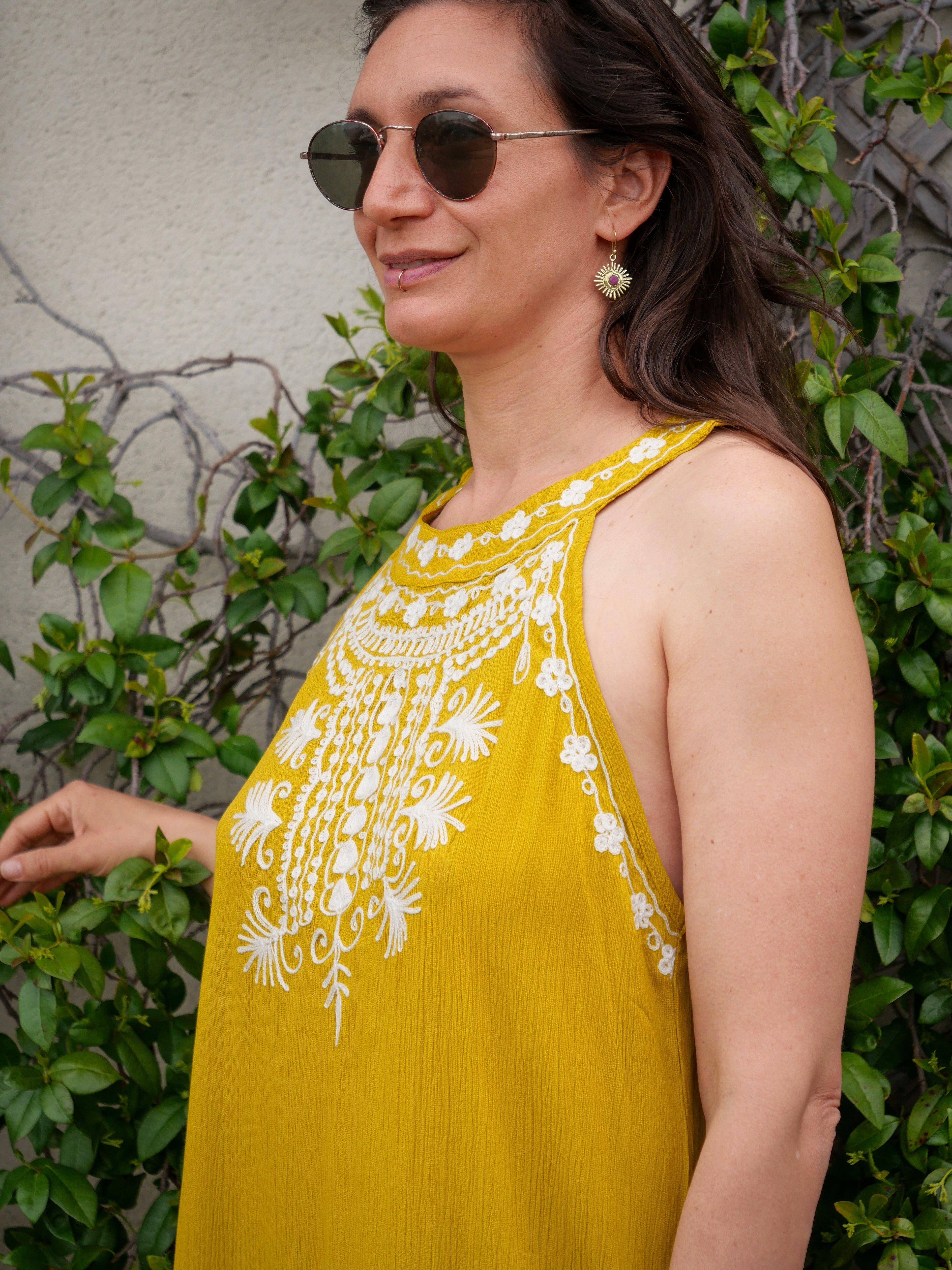 La Robe AMBRE - Jaune Moutarde