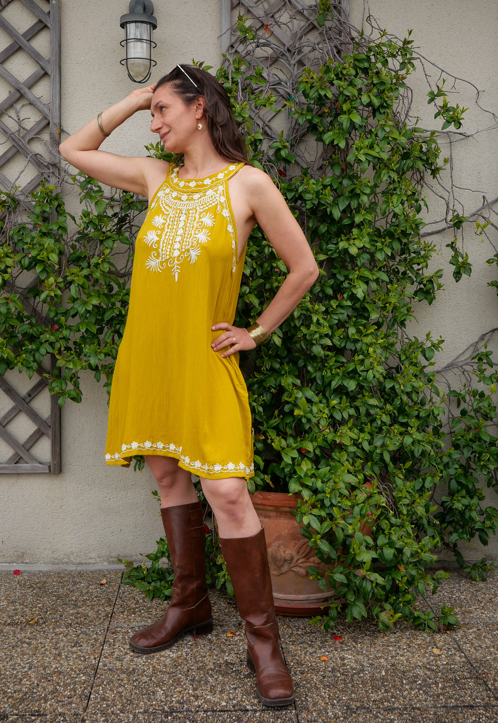 La Robe AMBRE - Jaune Moutarde