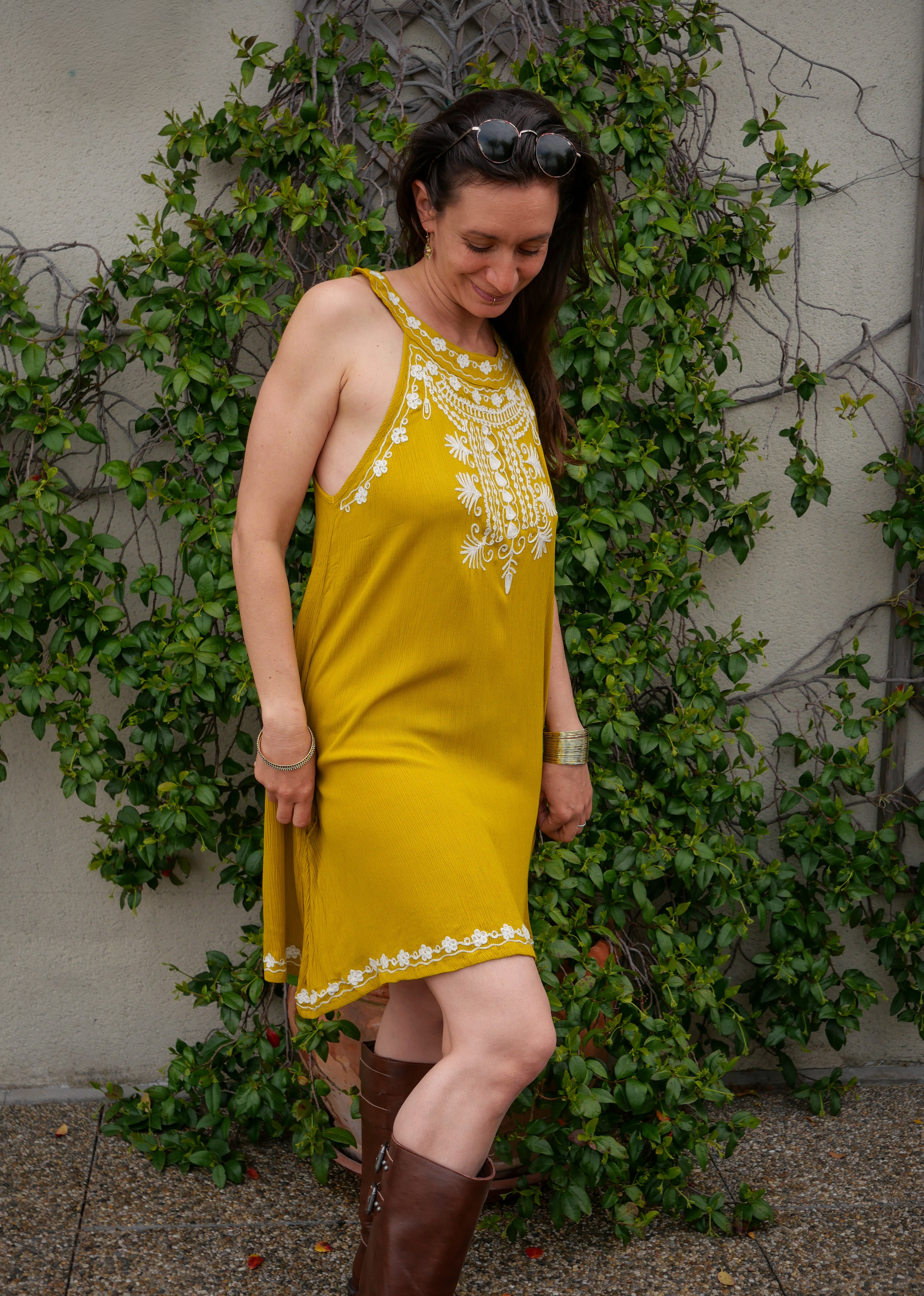 La Robe AMBRE - Jaune Moutarde