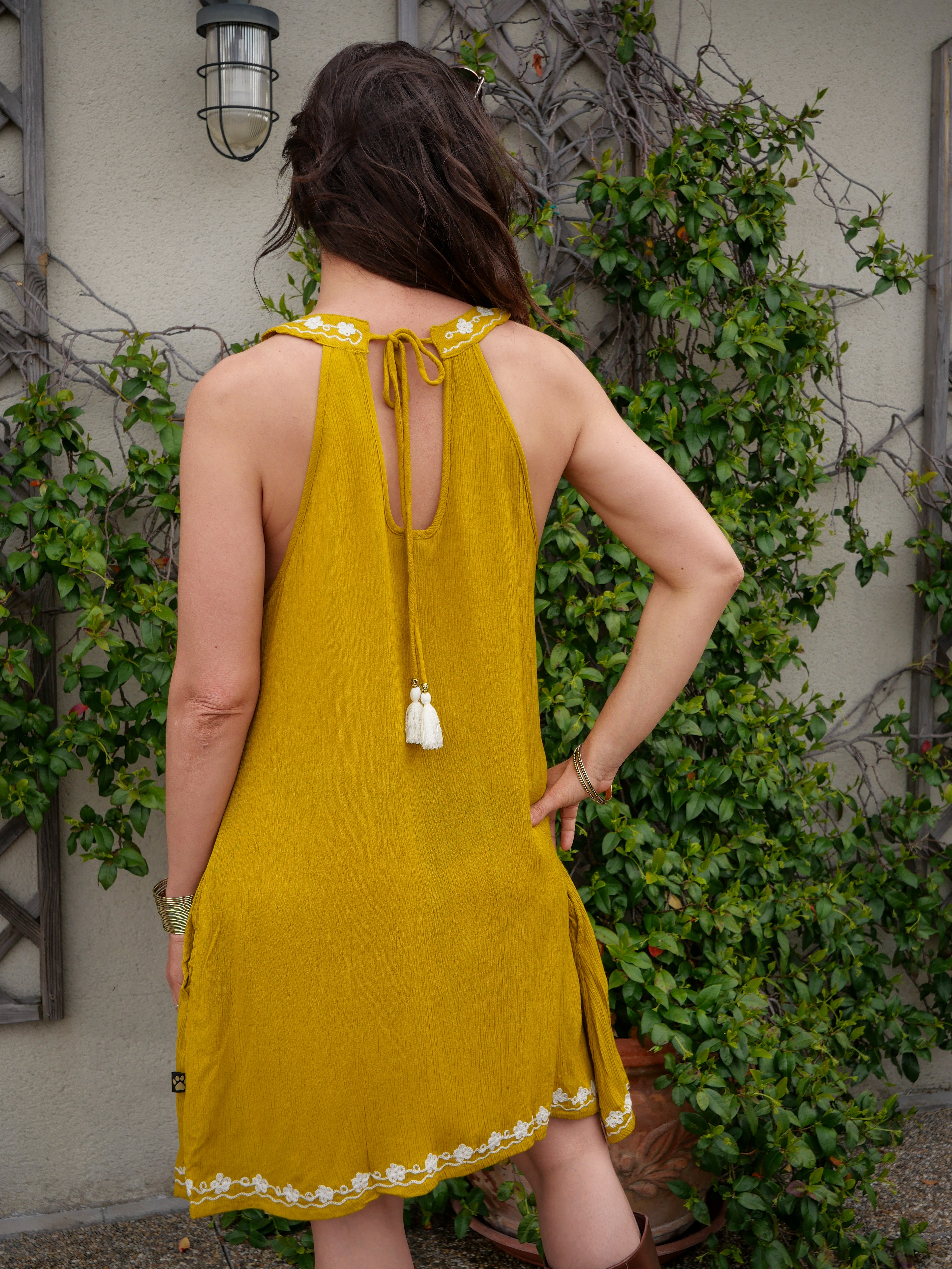 La Robe AMBRE - Jaune Moutarde