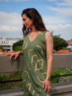 La Robe ZIGZAG - Vert Olive