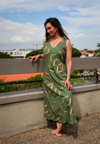 La Robe ZIGZAG - Vert Olive
