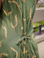 La Robe ZIGZAG - Vert Olive