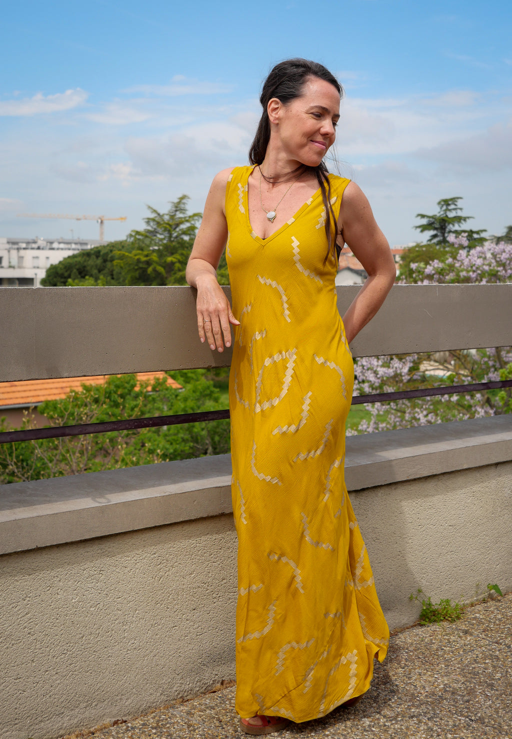 La Robe ZIGZAG - Jaune Safran