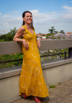 La Robe ZIGZAG - Jaune Safran