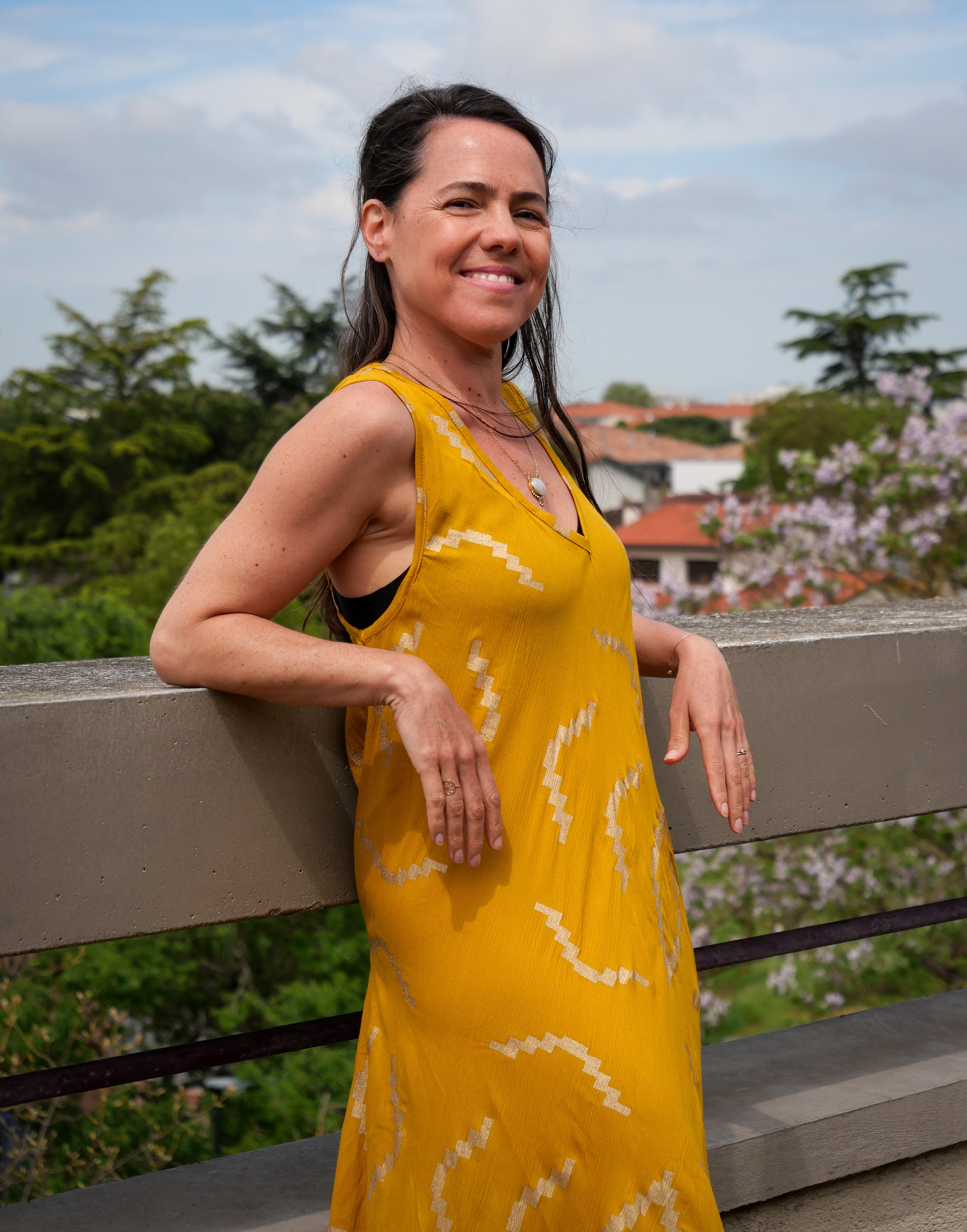 La Robe ZIGZAG - Jaune Safran