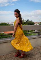 La Robe ZIGZAG - Jaune Safran