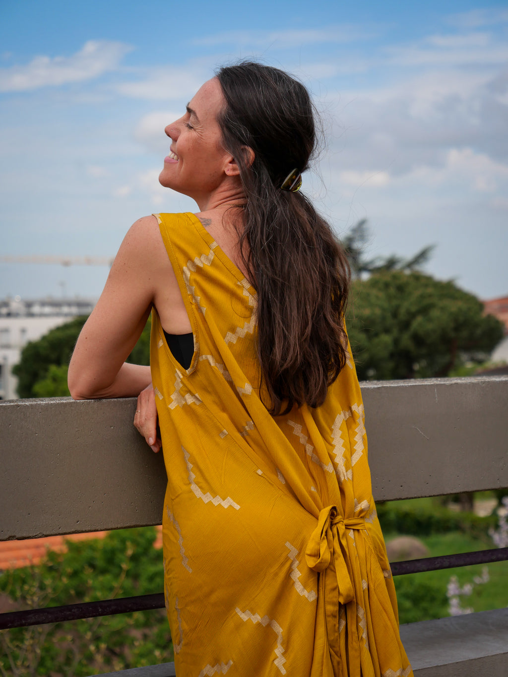 La Robe ZIGZAG - Jaune Safran
