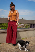 Le Pantalon GOTICA - Prune