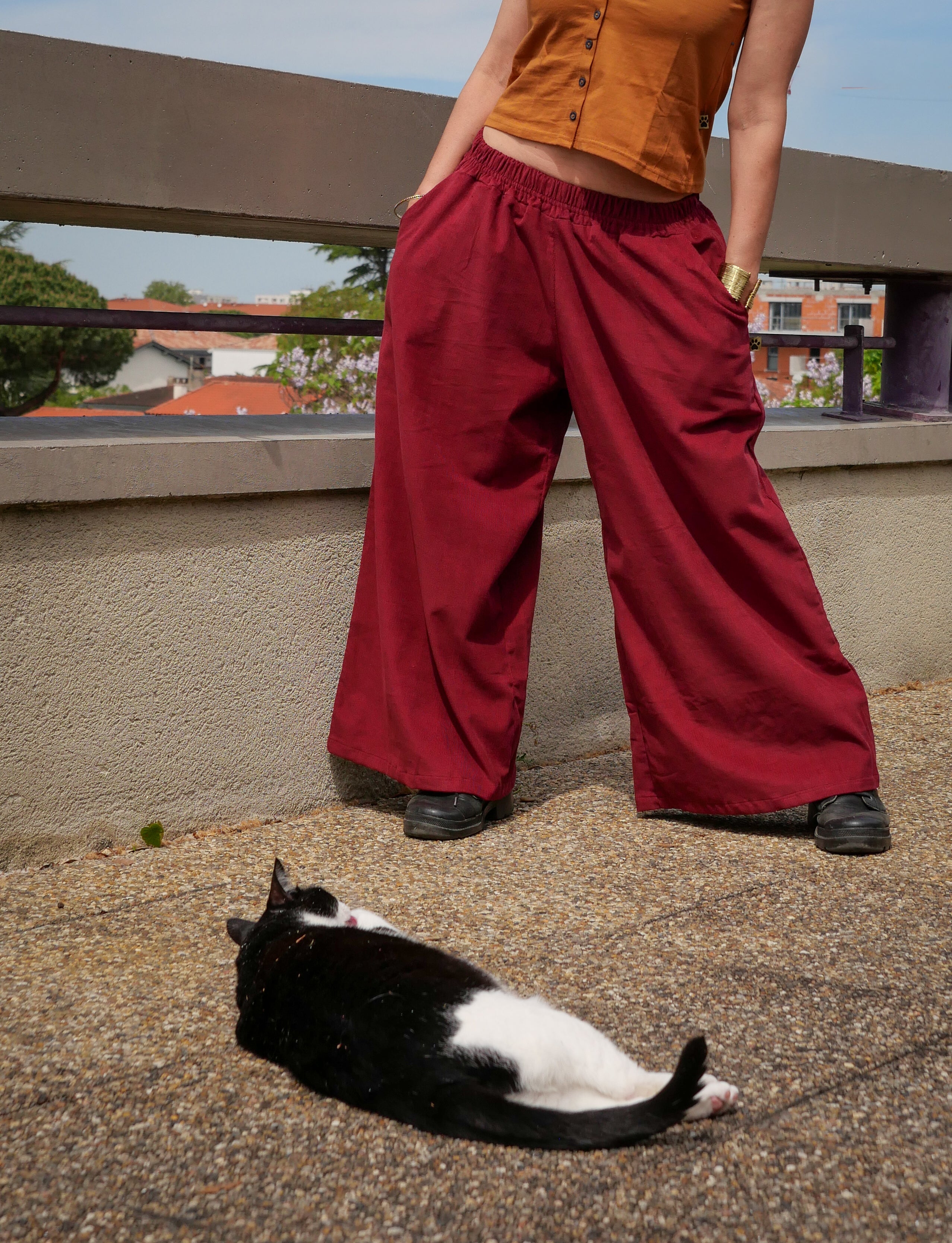 Le Pantalon GOTICA - Prune