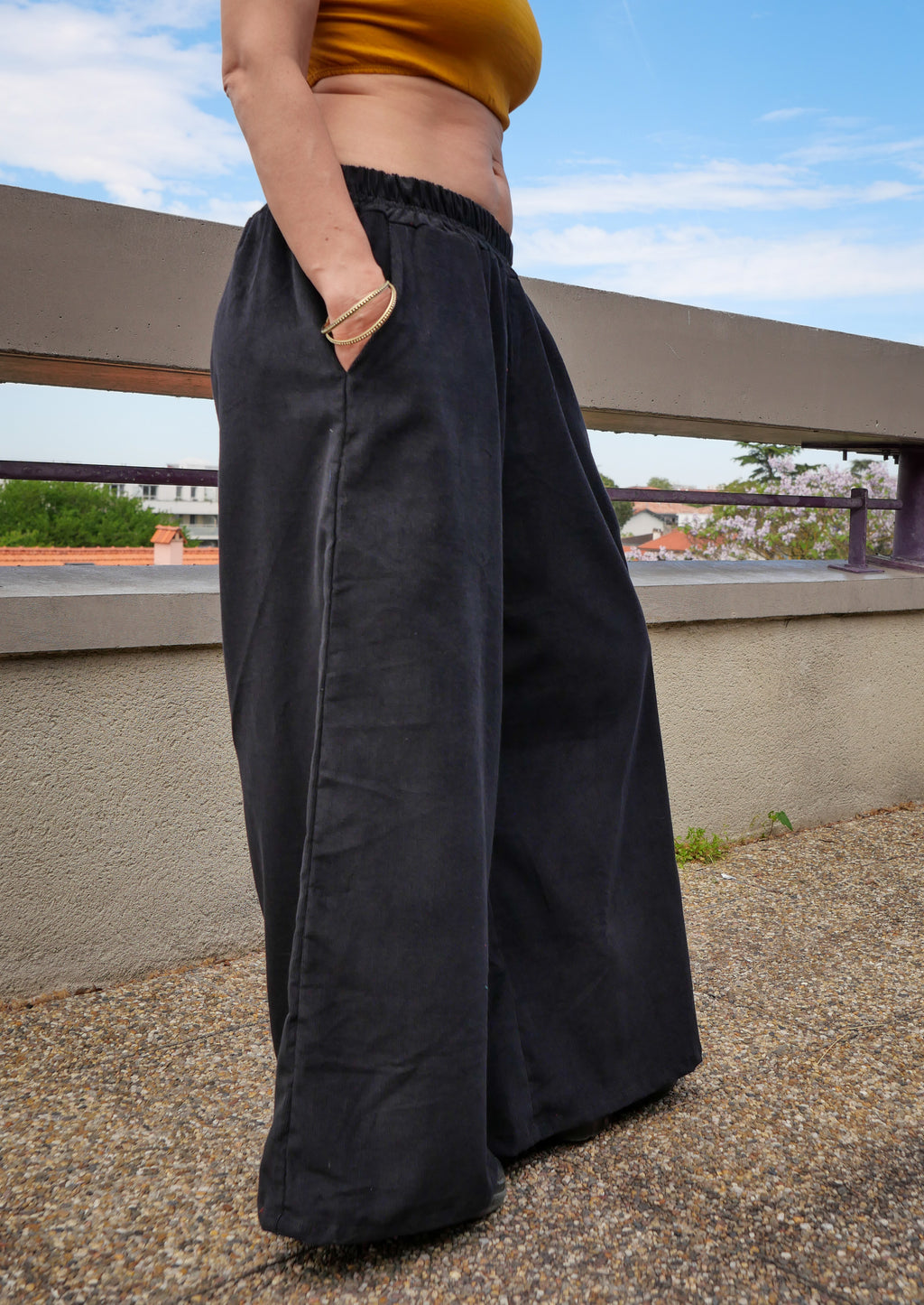 Le Pantalon GOTICA - Noir Brillant