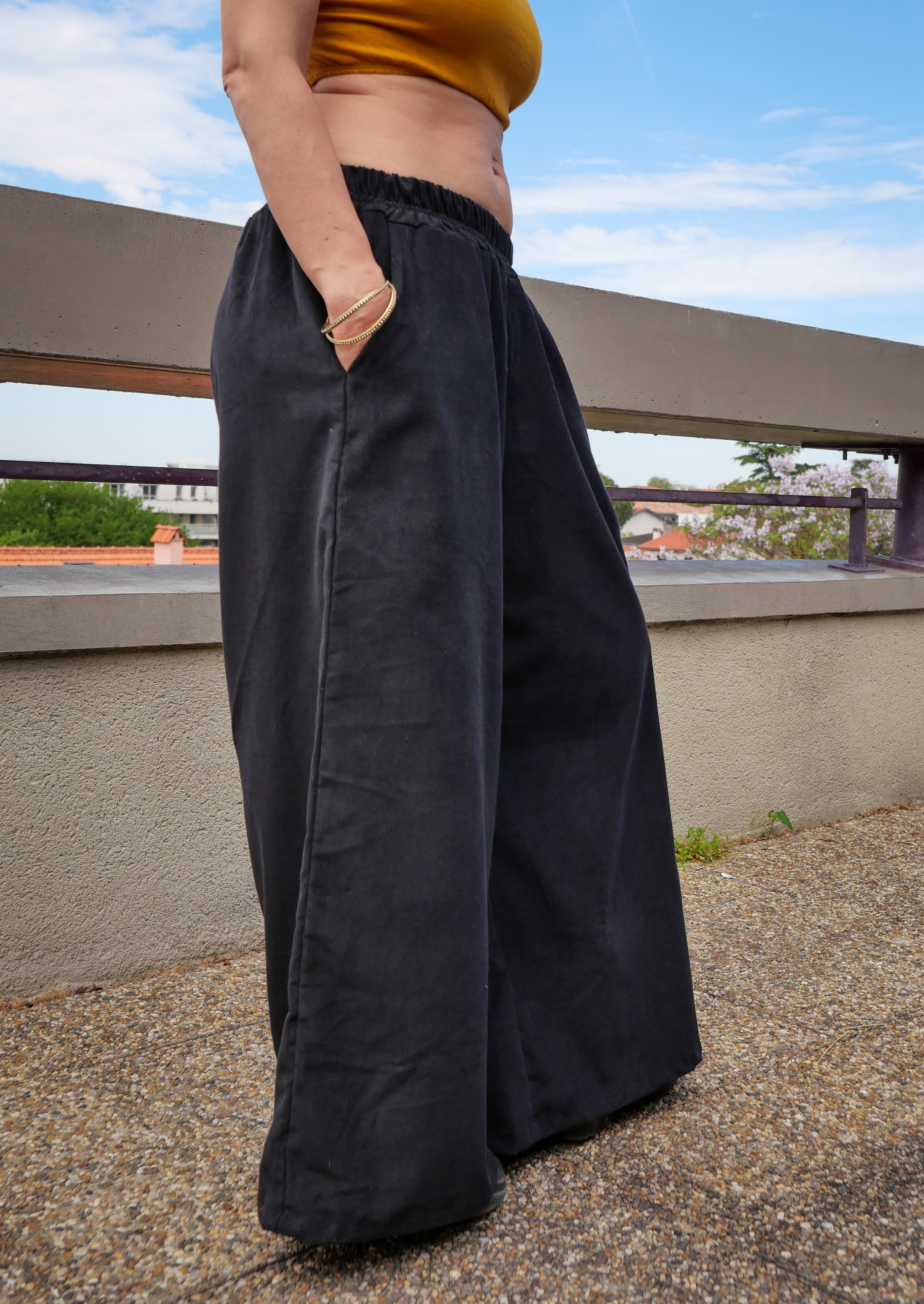 Le Pantalon GOTICA - Noir Brillant