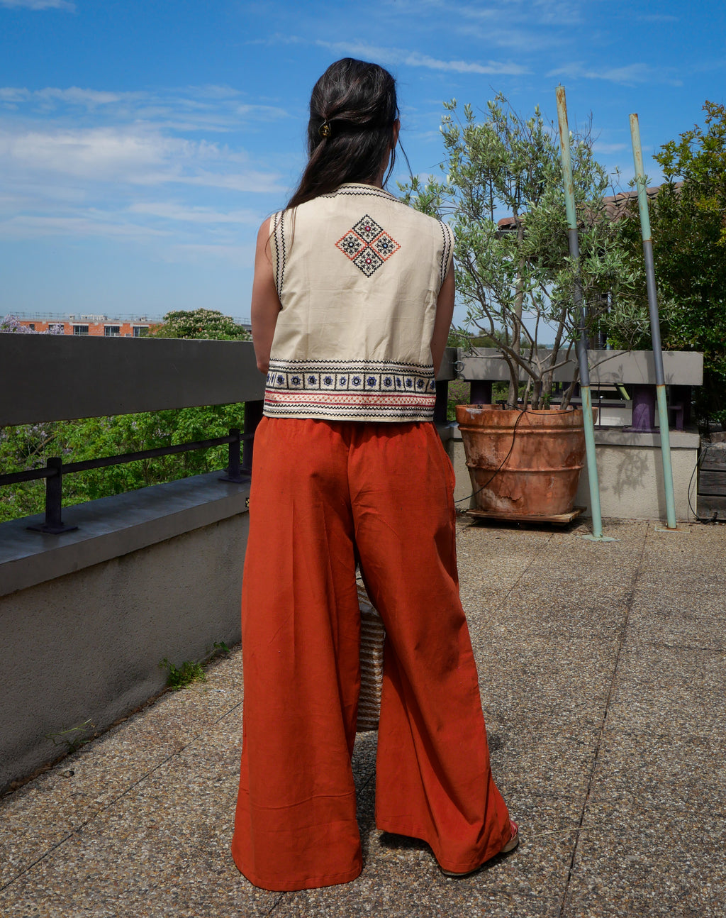 Le Pantalon GOTICA - Brique