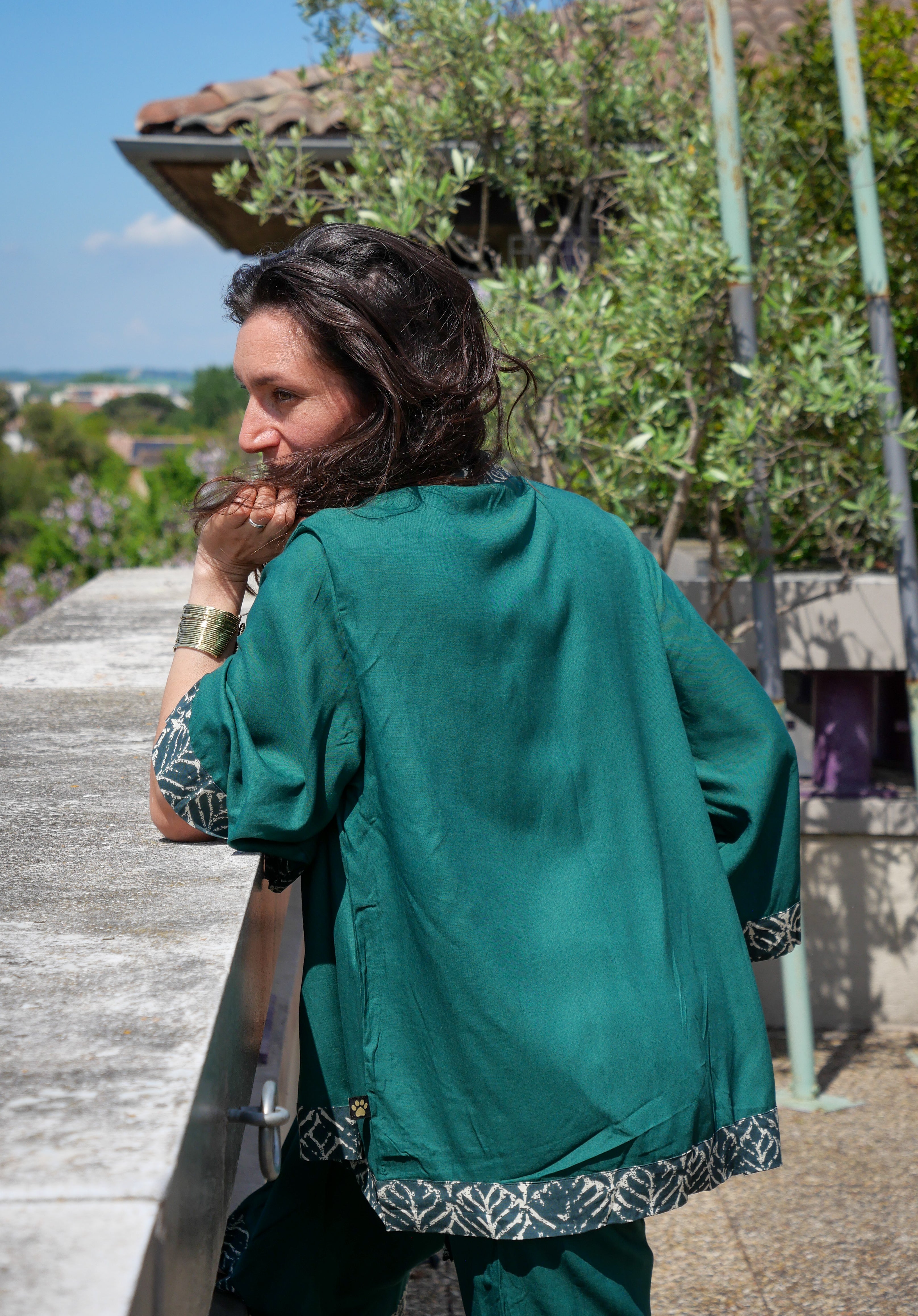 Le KIMONO - Vert Pin