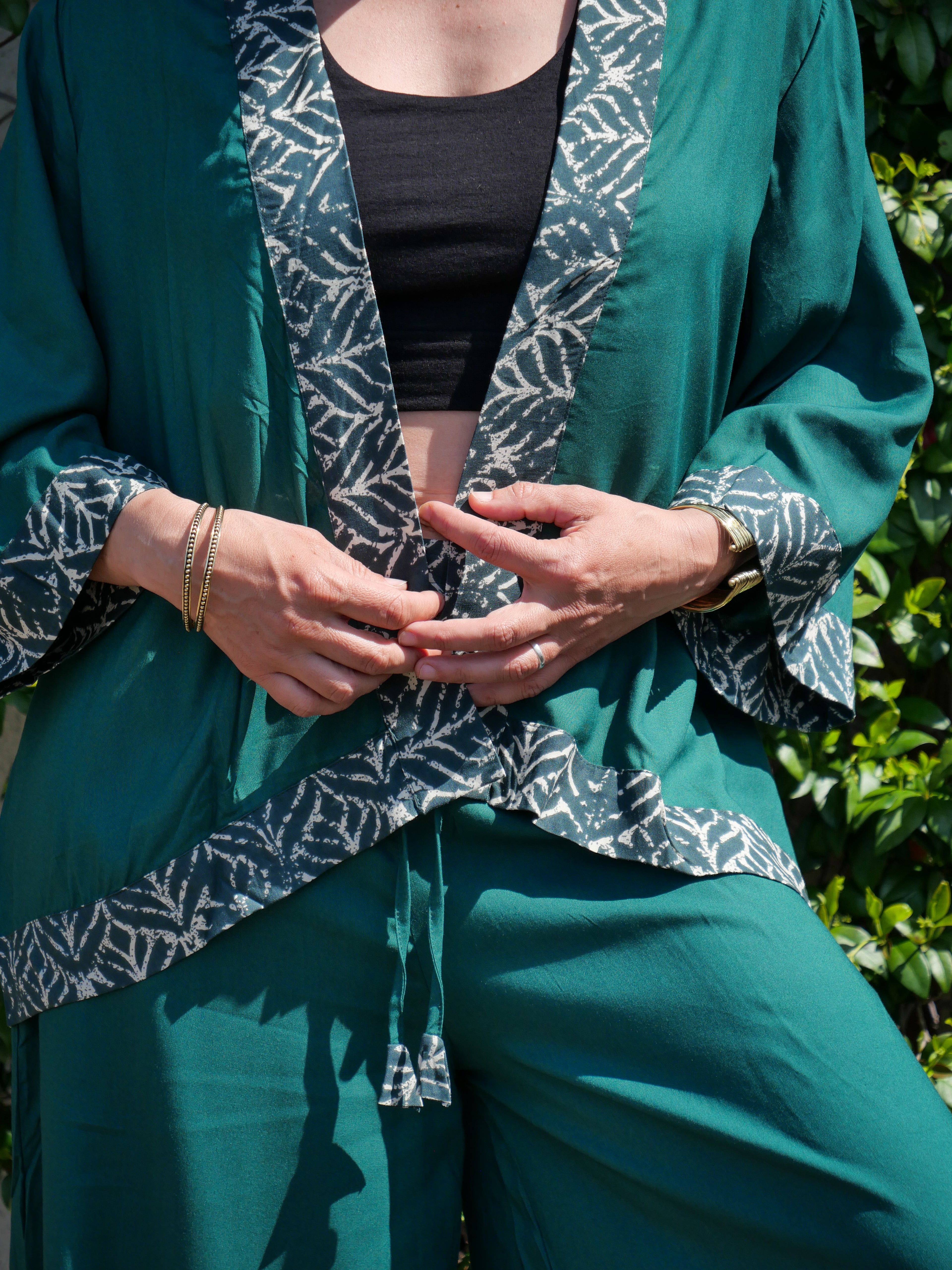 Le KIMONO - Vert Pin