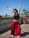 Le Pantalon BLOCK - Rouge Carmin