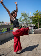Le Pantalon BLOCK - Rouge Carmin