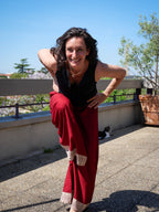 Le Pantalon BLOCK - Rouge Carmin