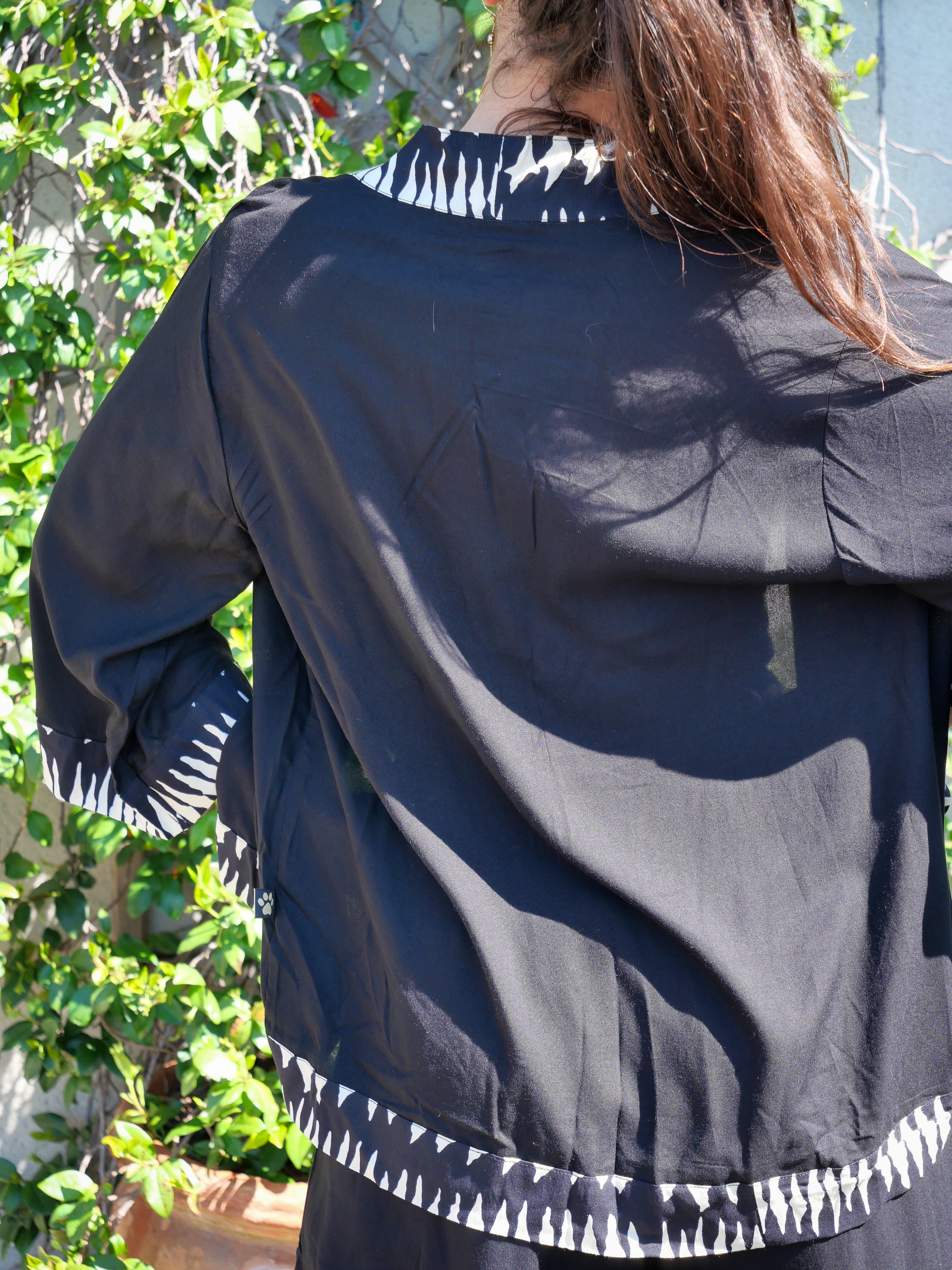 Le KIMONO - Noir Intense